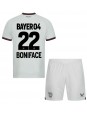 Bayer Leverkusen Victor Boniface #22 Vieraspaita Lasten 2023-24 Lyhythihainen (+ shortsit)